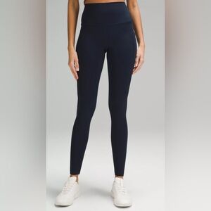 LULULEMON ALIGN HIGH RIDE 28” LEGGING, NAVY, 6